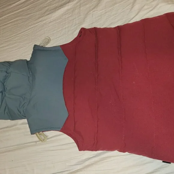 Patagonia Red and Gray Hooded Vest - Picture 2 of 5